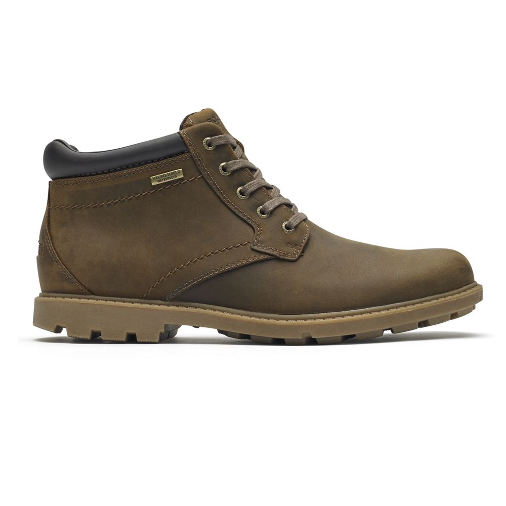 Stivali Rockport Uomo - Rugged Bucks Waterproof - Verde Oliva - TPKQOIC-20